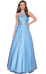 1 of 8 Nina Canacci 3188 Dress Baby-Blue