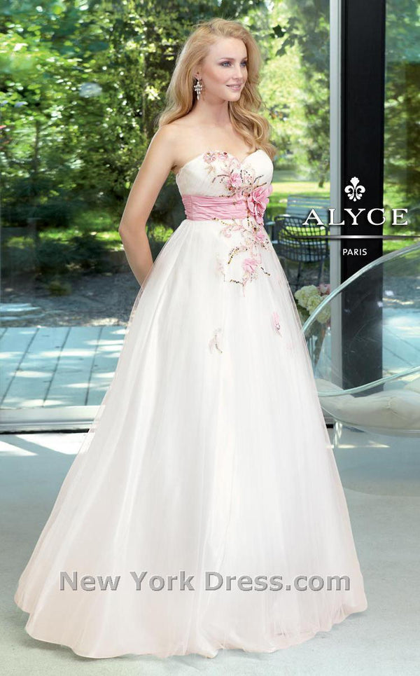 Alyce 6058 Ivory/Pink