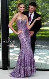 1 of 2 Alyce 6106 Orchid/Silver