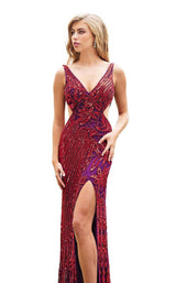 4 of 14 Primavera Couture 3208 Red-Plum