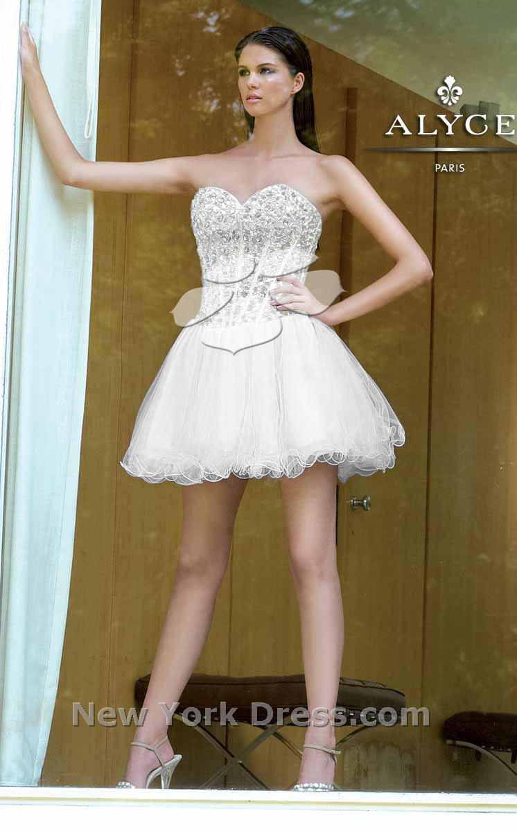 Alyce 4285 White/Silver