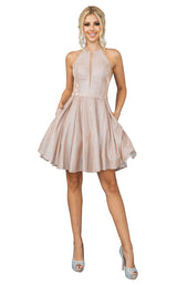 3 of 8 Dancing Queen 3240 Dress Rose-Gold
