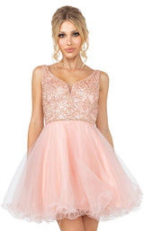 10 of 12 Dancing Queen 3243 Dress Blush