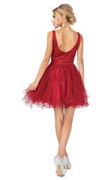 6 of 12 Dancing Queen 3243 Dress Burgundy
