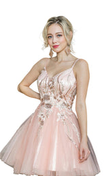 3 of 4 Dancing Queen 3261 Dress Rose-Gold
