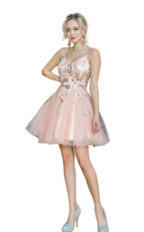 1 of 4 Dancing Queen 3261 Dress Rose-Gold