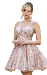 3 of 4 Dancing Queen 3262 Dress Rose-Gold