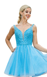 3 of 4 Dancing Queen 3266 Dress Bahama-Blue
