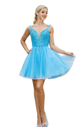 1 of 4 Dancing Queen 3266 Dress Bahama-Blue