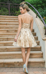 2 of 4 Dancing Queen 3269 Dress Champagne