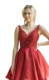 3 of 4 Dancing Queen 3270 Dress Burgundy