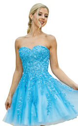 3 of 4 Dancing Queen 3271 Dress Bahama-Blue