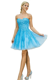 1 of 4 Dancing Queen 3271 Dress Bahama-Blue