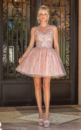 5 of 7 Dancing Queen 3278 Dress Rose-Gold