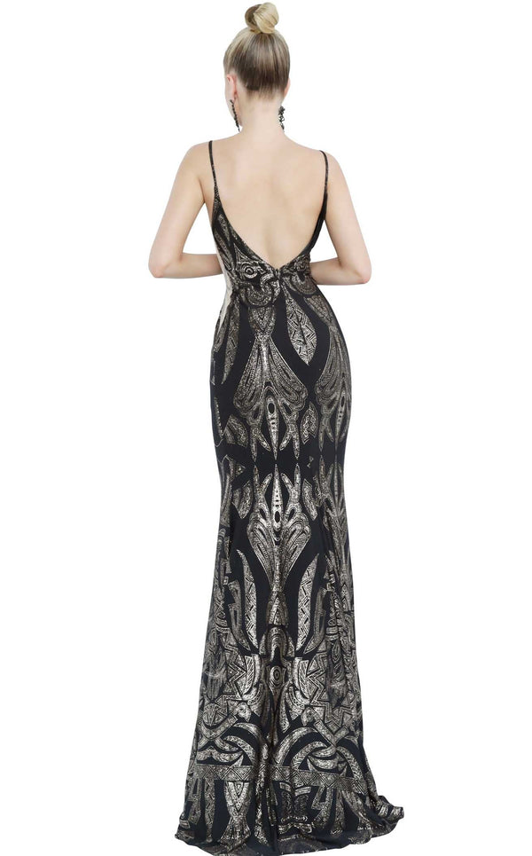 Jovani 3287 Black/Gold