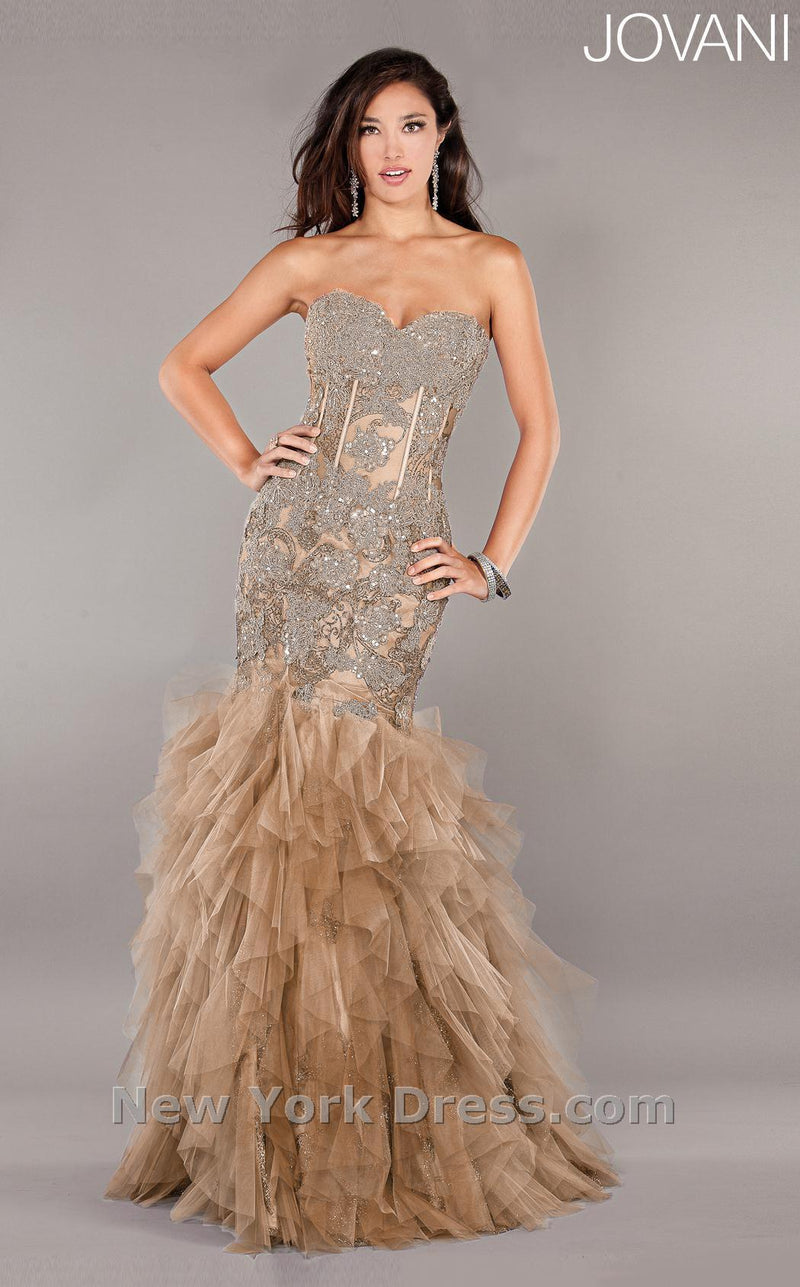 Jovani 1267 Beige