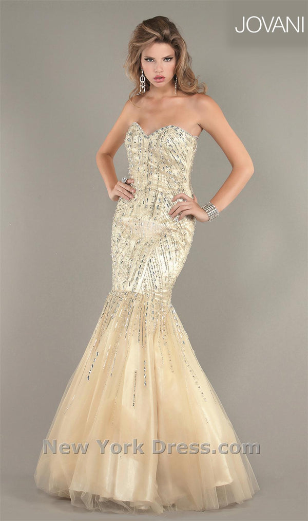 Jovani 3563 Cafe/Silver