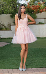 2 of 5 Dancing Queen 3299 Dress Blush