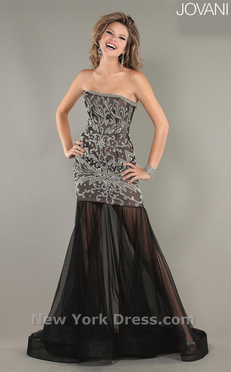 Jovani 5641 Black/Silver