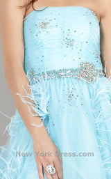 3 of 3 Jovani 5841 Blue