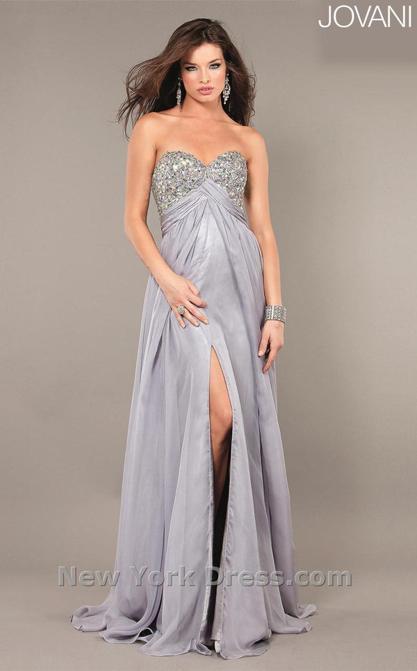 Jovani 6473 Light Gray