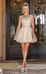 4 of 9 Dancing Queen 3304 Dress Champagne