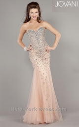 3 of 8 Jovani 6837 Blush/Silver