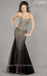 1 of 8 Jovani 6837 Black/Gold