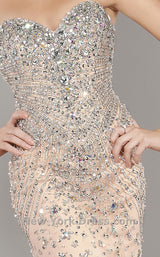 7 of 8 Jovani 6837 Blush/Silver