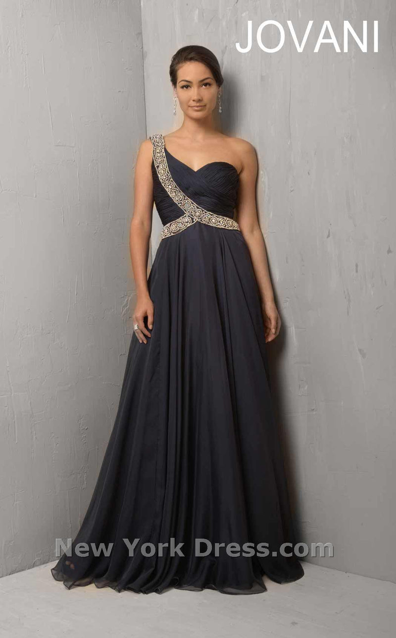 Jovani 6919 Navy/Silver