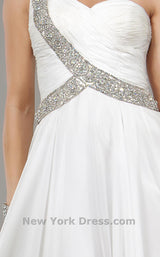 9 of 11 Jovani 6919 White/Silver