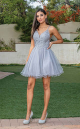 4 of 7 Dancing Queen 3308 Dress Silver