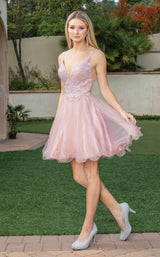 4 of 6 Dancing Queen 3314 Dress Rose-Gold