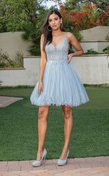 5 of 6 Dancing Queen 3314 Dress Silver