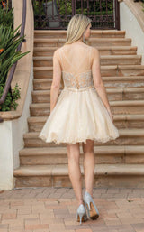 6 of 6 Dancing Queen 3315 Dress Champagne