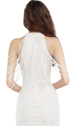 4 of 4 Jovani 3363 Off White/Nude