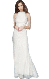 1 of 4 Jovani 3363 Off White/Nude