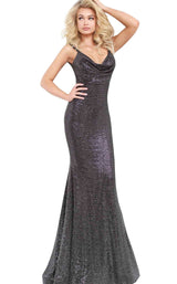 1 of 4 Jovani 3392 Black/Silver
