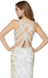 8 of 9 Primavera Couture 3417 Ivory/Gold