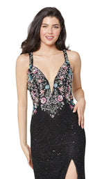 6 of 9 Primavera Couture 3426 Black Multi