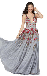 2 of 9 Primavera Couture 3437 Platinum-Multi