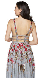 9 of 9 Primavera Couture 3437 Platinum-Multi