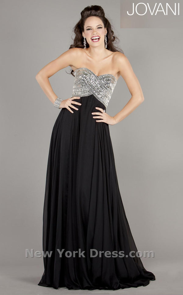 Jovani 7471 Black/Silver