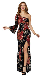1 of 11 Primavera Couture 3449 Black Multi