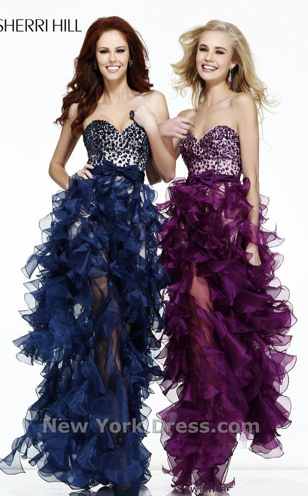 Sherri Hill 21158 Navy/Nude