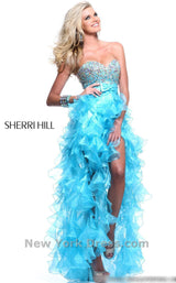 3 of 4 Sherri Hill 21158 Turquoise