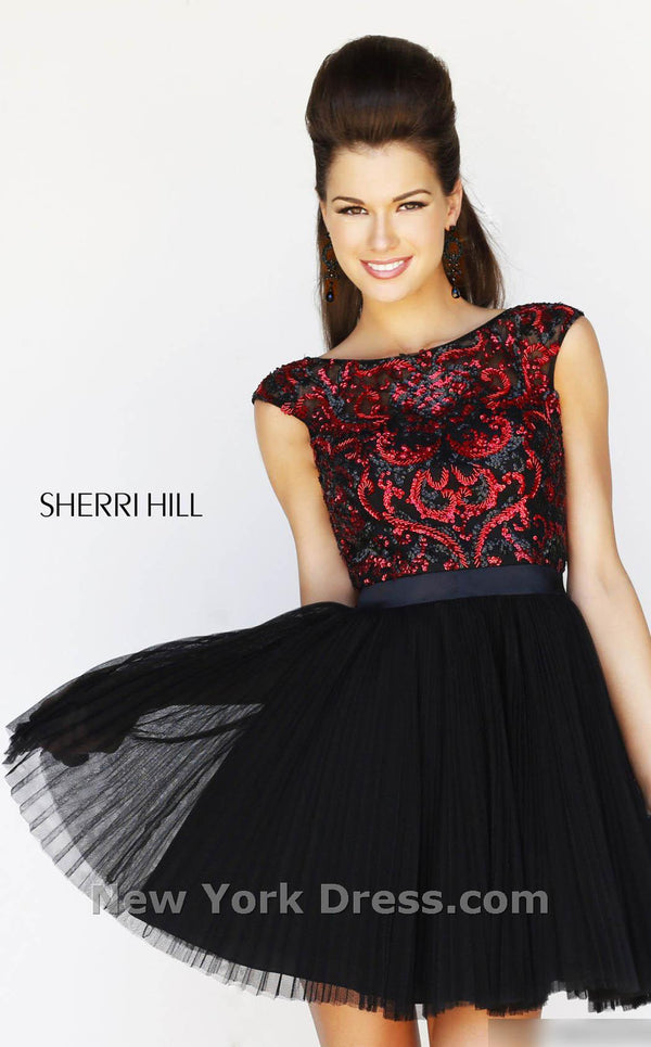 Sherri Hill 21167 Silver