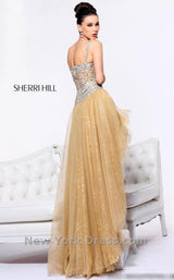 6 of 7 Sherri Hill 21168 Nude/Silver