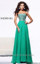 20 of 21 Sherri Hill 1539 Emerald