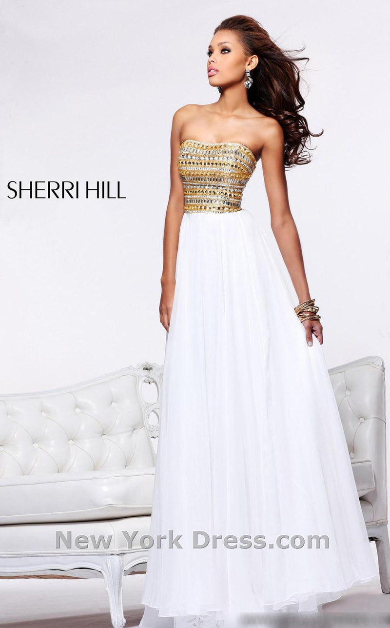 Sherri Hill 1539 Ivory/Gold